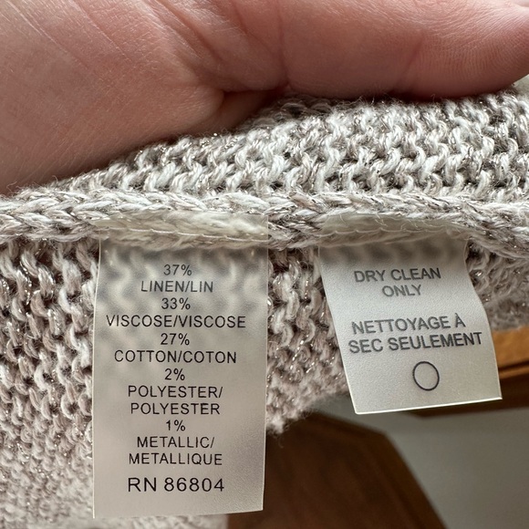 Magaschoni golden beige sweater dress sleeveless cowl neck - Picture 6 of 6